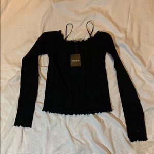 Forever 21 long sleeve black top